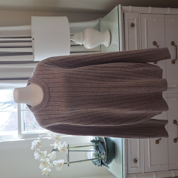L.L.Bean Mens‎ Vintage 100% Lambswool Crewneck Sweater Tan Size XXL - Picture 1 of 12